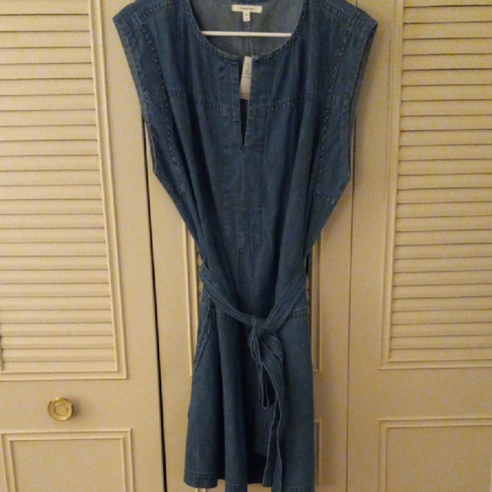 Maurices Blue Midi Sundress with Cap Sleeves and V-Neck